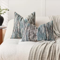Jacquard Cushion Covers Chenille Striped Pillow Case Couch Home Textured Bed Pillowcases Accent Pillows Couch Home Decorative