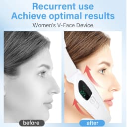 Electric V Shaped Double Chin Reducer V-Face Beauty Machine Facial Lifting Device Face Slimming Massager for Jawline Improve