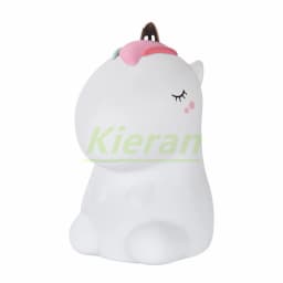 Touch Sensor Unicorn LED Night Lights USB Rechargeable Cartoon Night Lamp Silicone Children Kids Baby Gift Bedroom Bedside Lamp