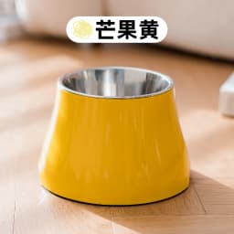Macaron Color High Bowl Non Slip Cervical Spine Protection Stainless Steel Removable Pet Rice Bowl Water Bowl Pet Supplies