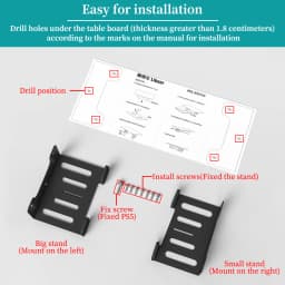 Under Desk Holder for PS5/Pro/Slim Metal Horizontal Stealth Mount Support Compatible with PS5 Disc&Digital Edition Stand