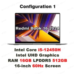 Xiaomi Laptop RedmiBook 16 Refresh RAM 16GB SSD 512GB Intel I5 12450H 13420H 16' Inch FHD Notebook Ultrabook Computer PC