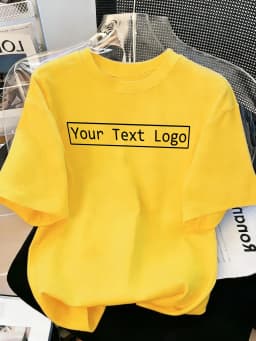 Customized Personalized Your Text Logo Female T Shirts Cotton Breathable Soft Workwear Casual Loose Home Clothes Trendy Y2K Tee