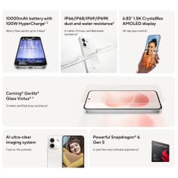 Xiaomi Redmi Note 17 Pro Max 5G Global Version, 6.83-inch AMOLED 120Hz Display, 9210mAh Battery, 100W HyperCharge, IP66/IP68 Waterproof, Corning Gorilla Glass Victus 2, Snapdragon 6 Gen 5, 50MP AI Camera, 5G Smartphone