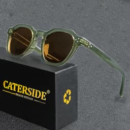 Caterside New Retro Polarized Men Sunglasses Square TR90 Frame Women Sun Glasses Outdoor Driving Fishing High Quality UV400 Gift