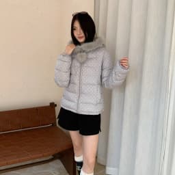 Retro New Polka Dot Long-sleeved Hooded Cotton Jacket Women's Winter Versatile New Thickened Warm Down Cotton Versatile Jacket