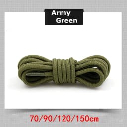 Round Shoe Laces Classic High Quality Black Shoelaces Outdoor Casual Sneakers Mountaineering Polyester Shoe Lace
