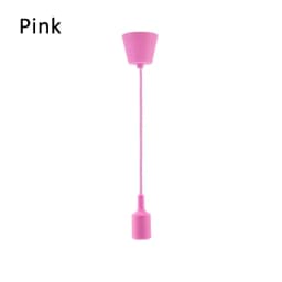 Adjustable Silicone Pendant Light Wholesale Vintage E27 Lamp Holder with Cord Bendable Ceiling Wall Lamp for Home Bar Decor
