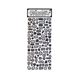 MOHAMM 1 Sheet Funny Pixel Heart Stickers for DIY Photo Cards Carft Scrapbook Diary Planners Poster Decoration