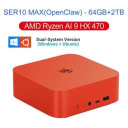 Beelink SER9 Pro SER10 Max Ubuntu Windows 11 OpenClaw Preinstalled AMD Ryzen 7 HX370 HX470 32GB RAM 1TB NVMe SSD Wifi6 Gaming PC