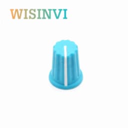 5PCS Color Rubber Half Shaft Knob Diameter 16 MM Height 19 MM Rubber Potentiometer Knob 180 Degree D-Shaped Inner Hole 6 MM