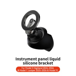 YZ For Tesla Model 3 Y Highland Juniper 2025 Stronger Magnetic adjustable Metal Car Phone support silicone base holder