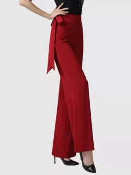 Modern Dance Pants Wide Leg Latin Dance High Waist Trousers Standard Dance Skirt Long Pants for Square Dancing