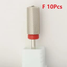 New Silver! Quality 6.5mm Diamond Big Round Top Barrel Original Tungsten Steel Carbide Manicure Nail Drill Bit File Accessories