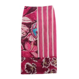 MUJER Print Satin Long Skirts for Women High Waist Midi Skirt Woman Summer Straight Women's Skirt Cylinder Vintage Woman Skirt