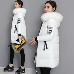 Parkas Women 2026 Winter Jacket Coat High Quality Hooded Fur Collar Outwear Female Parka Thick Cotton Padded Female Overcoat