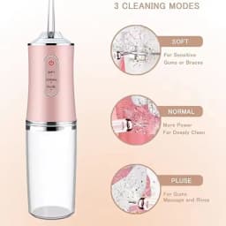 USB Portable Water Flosser 240ML Oral Irrigator with 4 Nozzles Dental Cleaning Jet Tool for Teeth Pick Mouth Oral Cleaning Agent