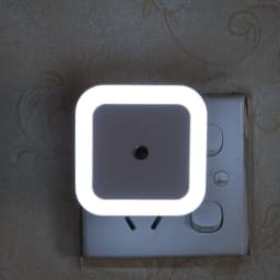 Mini Square Wireless Sensor LED Night Light EU US Plug Indoor Lighting Lamp for Baby Kids Bedroom Living Room Corridor HomeDecor