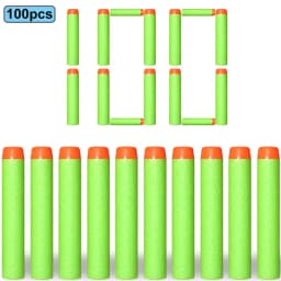 7.2cm 100pcs for Nerf Soft Bullets Darts Round Head Refill Sponge Darts Kids Children Toy Gun Bullets for NERF N-Strike Blasters