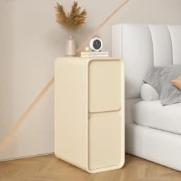 20cm French Modern Minimalist Style Bedside Table Small Ultra-narrow Gap Minimalist Mini Side Cabinet Home Furniture
