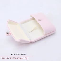 High-Grade Velvet Button Mongolian Double Open Jewelry Box Velvet Ring Ring Bracelet Necklace Packaging Jewelry Box