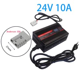 24V 10A Charger Smart Aluminum Case Is Suitable For 2S 24V LCD Dispay Lead Acid Battery OLED Display Fast Charger OHRIJA