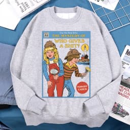 Can You Help Solve The Mystery Of Who Gives A Shit Men Women Hoody Harajuku Streetwear Loose Fleece Pullovers Casual Clothes