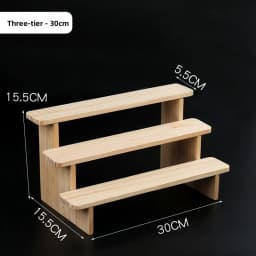 Pure Wood Display Stand Storage Rack Desktop Figurine Bubble Mat Doll Meat Green Plant Multi-layer Staircase Rack