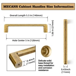Antique Brass Cabinet Handles Retro Drawer Pulls Vintage Kitchen Hardware Pearl Gray Knobs Dresser Bar Pulls Casual Luxury