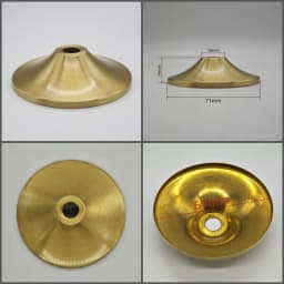 M10 Ceramic Desk Lamp Brass Base Cover Pure Copper Desk Lamp Plate I-Shaped Connector DIY Brass Lighting Hardware Accessories