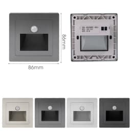 180-240V Night Light Smart Light PIR Motion Detector Sensor LED Stair Light Recessed Step Light Ladder Wall Light Kitchen Foyer