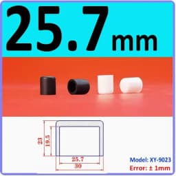 White Silicone Rubber Round End Cap Dust Seal Blanking End Stopper Protection Cover For Pipe Tube Furniture Pads 3mm-68.5mm