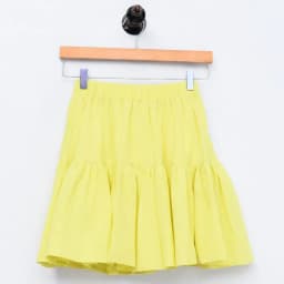 2026 Summer Korean style Ruffles Skirts High street fashion Women Mini Skirt sweet girl cotton linen Skirt black white yellow