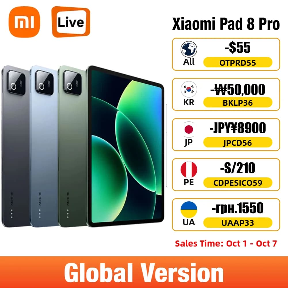 Global Version Xiaomi Pad 8 Pro 11.2" 3.2K 144Hz 3200×2136 Display Snapdragon 8 Elite Tablet 9200mAh Battery 67W HyperCharge