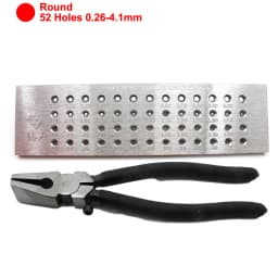 Wire Draw Plates Drawplate Pulling Plier Set for Jewelry Making Round Rectangle Hexagon Oval Square Shape