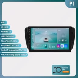 10.1" Hizpo 2Din Android Auto Car Radio for Seat Ibiza 2009 - 2013 GPS Navigation RDS DSP 4G SWC BT CarPlay Intelligence System