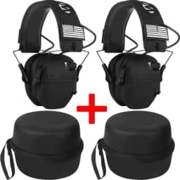 Shooting Hunting Electronic Earmuffs Active Noise Cancelling Protect Hearing Tactical Headset NRR22 EMI Filtering Sound Amplify