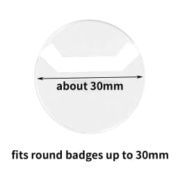 10pcs Clear Round Badge PVC Protective Case Pins Badge Storage Bags for DIY Making Badge Display Bag Packing Cover Materials