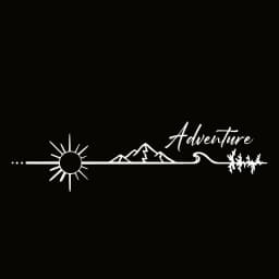 Camping Outdoors Adventure Vinyl Sticker Camper Van SUV Decoration Decals Car Window Door Vinyl Decals Decor
