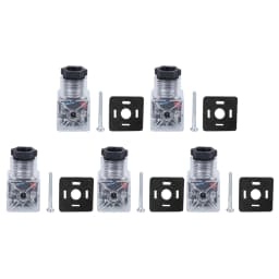 5Pcs Solenoid Coil Plug Hydraulic Solenoid Valve Transparent Voltage Universal Accessories DC24V