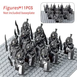 MOC Medieval Dwarf Warrior Elves Knights LOTR Figures Building Blocks Accessories Armor Shield LOTR DIY Toys for Children Gift
