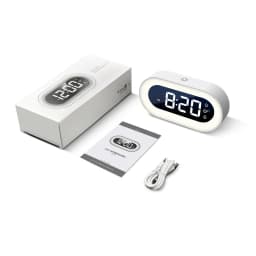 New Music LED Digital Alarm Clock Voice Control Night Light Design Desktop Clocks Home Table Decoration Children's Gifts