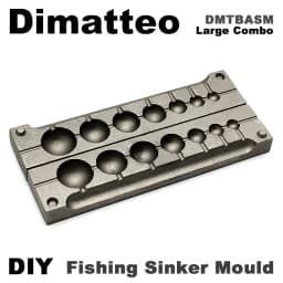 Dimatteo DIY Fishing Ball Sinker Mould DMTBASM/Large Combo Ball Sinker 7g 14g 28g 56g 84g 112g 168g 7 Cavities