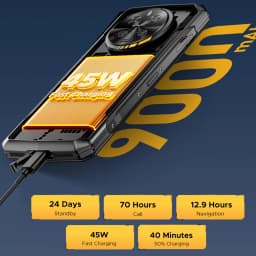 DOOGEE S300 5G Rugged Phone 6.78" FHD+ Dimensity Mediatek D7300 Mobile Phones 48GB+512GB 9000mAh 108MP Smartphone Android 16 NFC