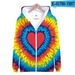 Colorful Spiral Dizzy Pattern Hoodie Men Women Optical Illusion Hoodies Sweatshirt Harajuku Tie Dye Jacket Coat Clothes