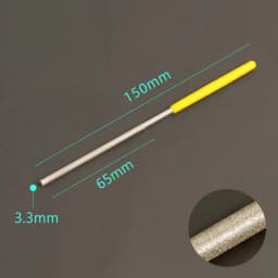 Ultra-fine Diamond Cylindrical File 1.0/1.2/1.5/2.2/3.8/4.8/5.8mm Diameter Reaming File Grinding Tool Jade Alloy Assorted File