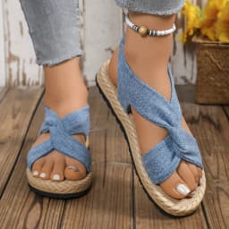 New Summer Women's Slip-On Sandals, Breathable, Lightweight, Simple, Stylish Outdoor Party Sandals for Women to Wear Alone