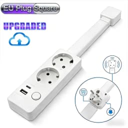 4 Styles Electrical Outlet Extender Plug Wall Outlet Extender Extendable Wall Socket Rotatable Folding Portable Power Socket