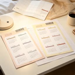 2026 Calendar Sticker Notebook Index Sticker Multifunctional Stationery Supplies Ledger Stickers 2026 Calendar Card
