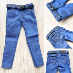 1/6 Scale Soldier Classic Slim Denim Pants Jeans & Belt Model For 12 Inch Male Action Figure Body Dolls Clothing Accessories